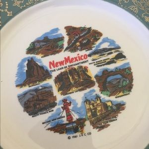 New Mexico landmark decorative plate